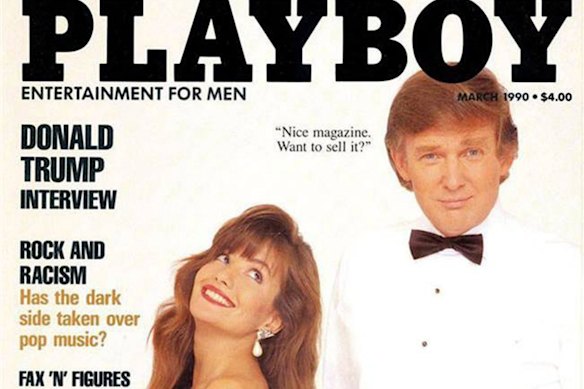 Trump aparece en la portada de Playboy en 1990.