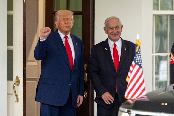 Donald Trump y Netanyahu en la Casa Blanca en abril.