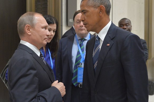 Vladimir Putin y Barack Obama en China en septiembre de 2016.