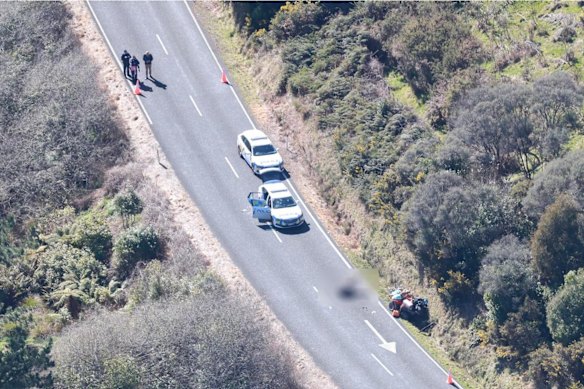 La escena en la que Tom Phillips fue asesinado en un tiroteo con la policía.