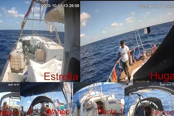 Los australianos están a bordo de las docenas de barcos que se dirigen a Gaza.