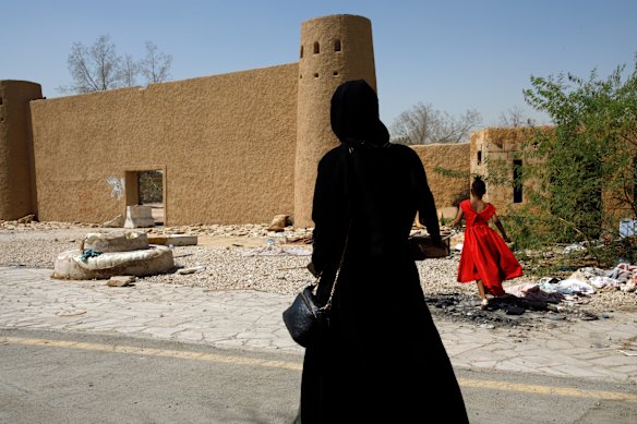 Fanice y su hija Dalia en Riad.