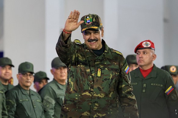 El presidente venezolano, Nicolás Maduro, durante una conmemoración militar la semana pasada.