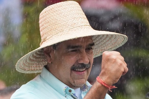 El presidente venezolano, Nicolás Maduro, en un mitin en Caracas a principios de diciembre.